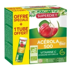 Acérola500 12 comprimés tube (2+1) 83g
