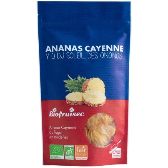 Ananas rondelles séché 100g
