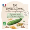 Assiette de légumes verts panais et boulghour 230g