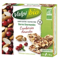 Barre céréale cranberry amande (3) 90g