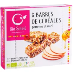Barre céréales pomme miel (6) 125g