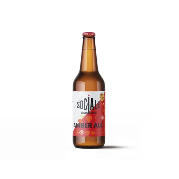 Bière amber ale La Sociale 6° 75cl