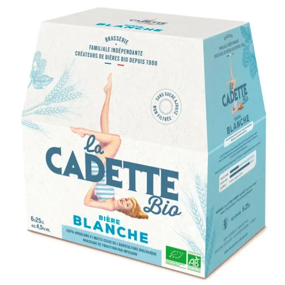 Bière blanche 4.5° 25cl (6) pack