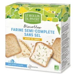 Biscottes bises sans sel 270g