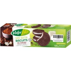 Biscuit cacao fourré vanille 125g