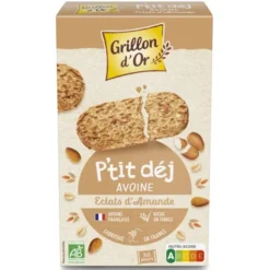 Biscuit petit déjeuner avoine amande 150g