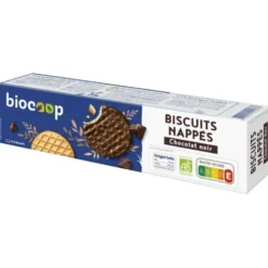 Biscuits nappés de chocolat noir 160g
