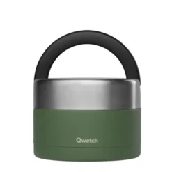 Boîte repas iso inox avec poignée Granite kaki 650ml