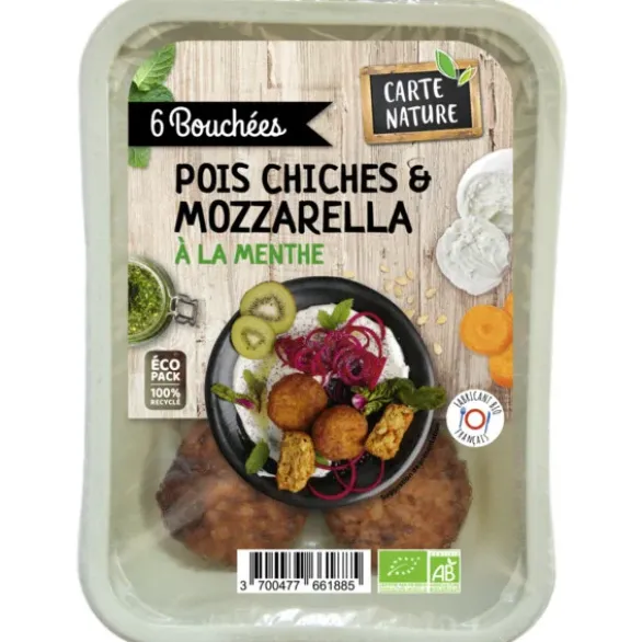 Bouchées riz pois chiche mozza (6) 180g