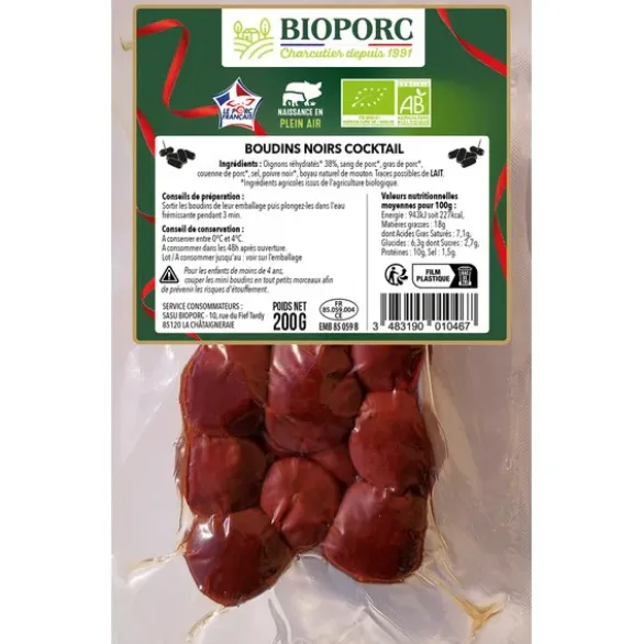 Boudins noirs cocktail 200g