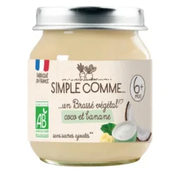 Brassé végétal coco et banane pot 125g