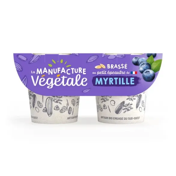 Brassé végétal petit épeautre myrtille 2x115g