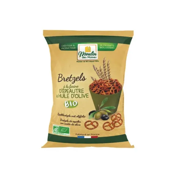 Bretzels à la farine d'épeautre & huile d'olive 150g