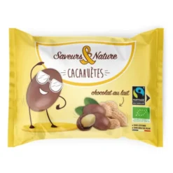 Cacahuète enrobée chocolat lait 60g
