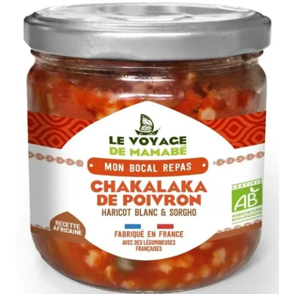 Chakalaka de poivron haricot blanc sorgho 330g