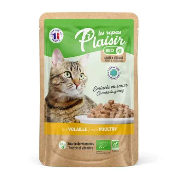 Chat Pochon émincé volaille en sauce 100g