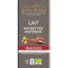 Chocolat au lait aux noisettes entières 47% 120g