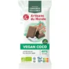 Chocolat au lait de coco et noix de coco râpée 100g