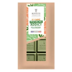 Chocolat blanc à la pistache 80g