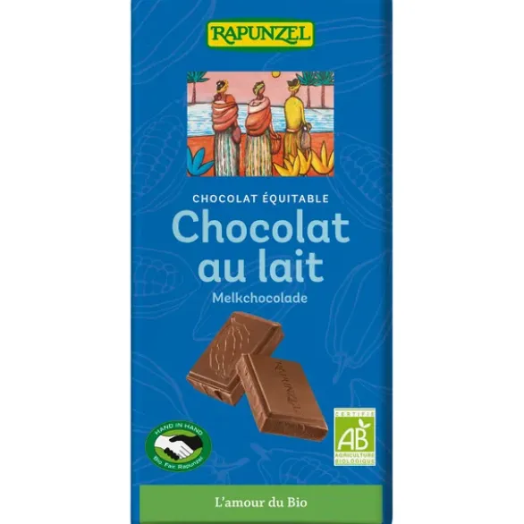 Chocolat lait 38% 100g