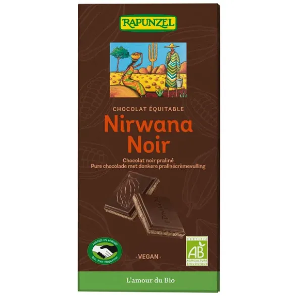 Chocolat Nirwana noir praliné 100g