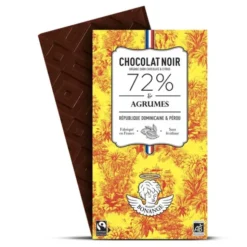Chocolat noir agrumes 72% 80g