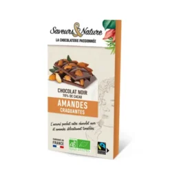 Chocolat noir amande 70% 100g