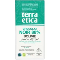 Chocolat noir Bolivie 88% 100g