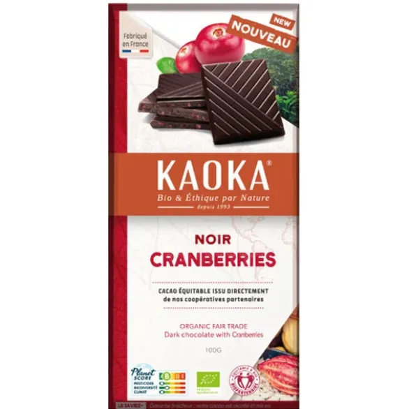 Chocolat noir cranberries 100g