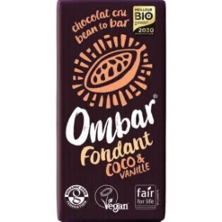 Chocolat noir cru fondant coco vanille 35g