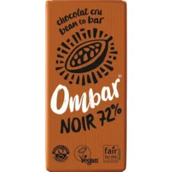 Chocolat noir cru 72% 35g