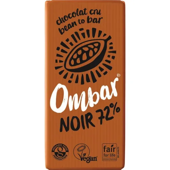 Chocolat noir cru 72% 35g