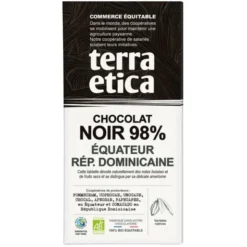 Chocolat noir Equateur République Dominicaine 98% 100g
