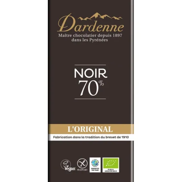 Chocolat noir 70% 80g