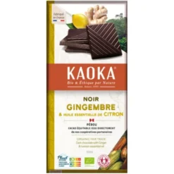 Chocolat noir gingembre citron 100g