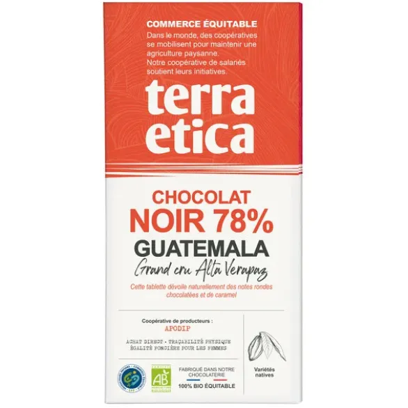 Chocolat noir Guatemala 78% 100g