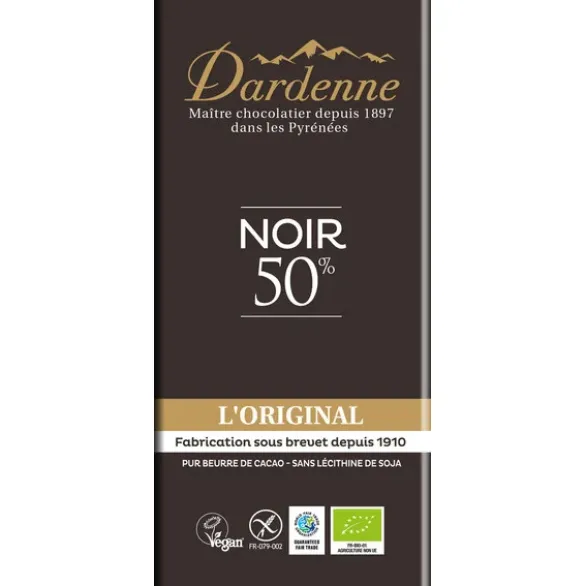 Chocolat noir 50% L'Original 80g
