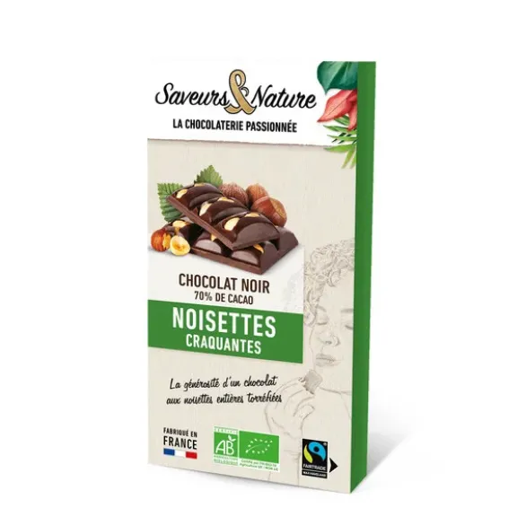 Chocolat noir noisette 70% 100g
