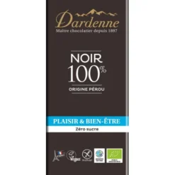 Chocolat noir Pérou 100% cacao 70g