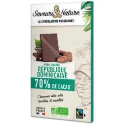 Chocolat noir République Dominicaine 70% 80g