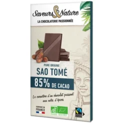 Chocolat noir Sao Tomé 85% 80g