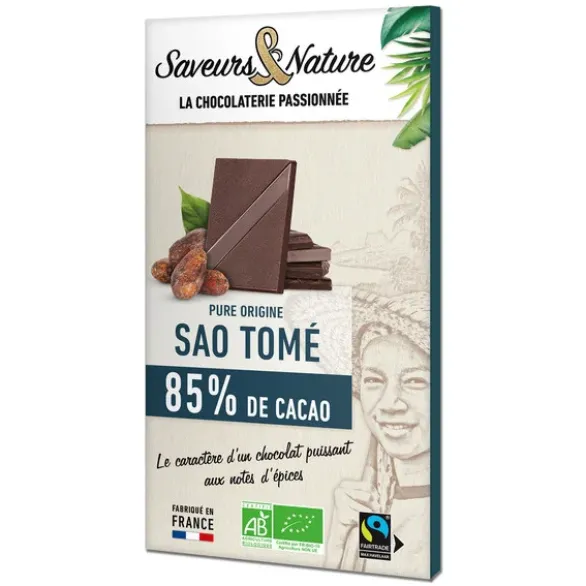 Chocolat noir Sao Tomé 85% 80g