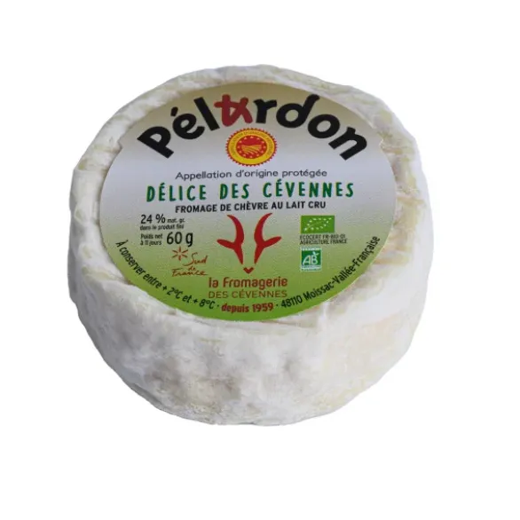 Chèvre Pélardon AOP au lait cru 24% MG 60g