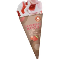 Cône crème glacée fraise chocolat 90g