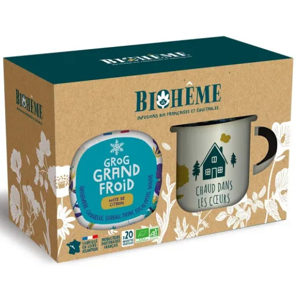 Coffret mug + infusion Grog Grand Froid 20x1g