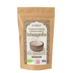 Complément alimentaire constitué de poudre d'ashwagandha 200g