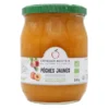 Compote pêche jaune allégée 540g