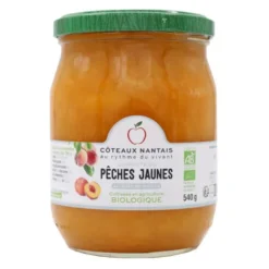 Compote pêche jaune allégée 540g