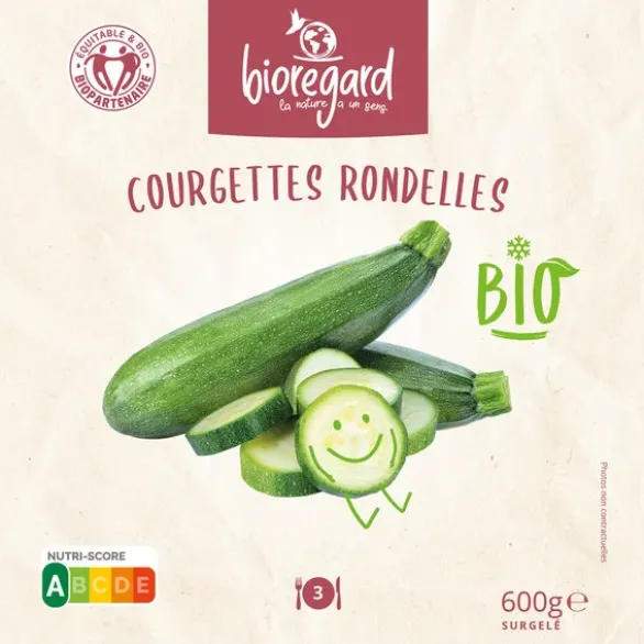 Courgettes rondelles 600g