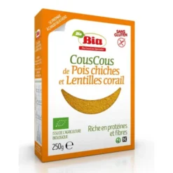 Couscous pois chiche lentille corail 250g